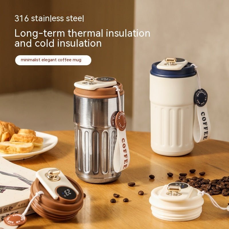 Smart Thermal Bottle – Digital Temp Display & Insulated Stainless Steel Mug (450ml)