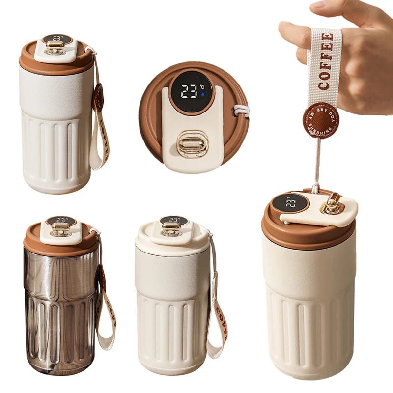 Smart Thermal Bottle – Digital Temp Display & Insulated Stainless Steel Mug (450ml)