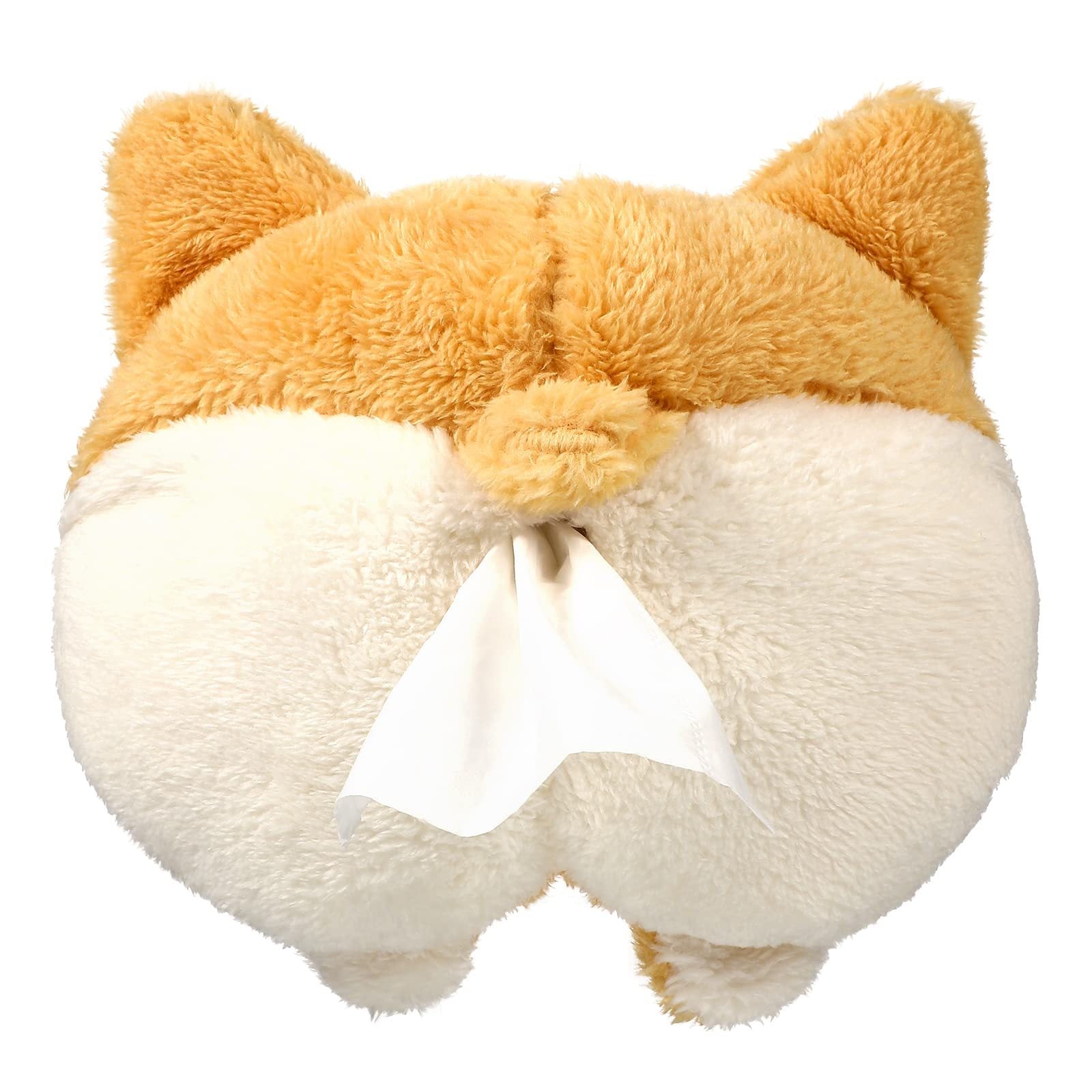 Cute Corgi Butt Tissue Box Cover – Soft Hanging Pouch for Car & Home